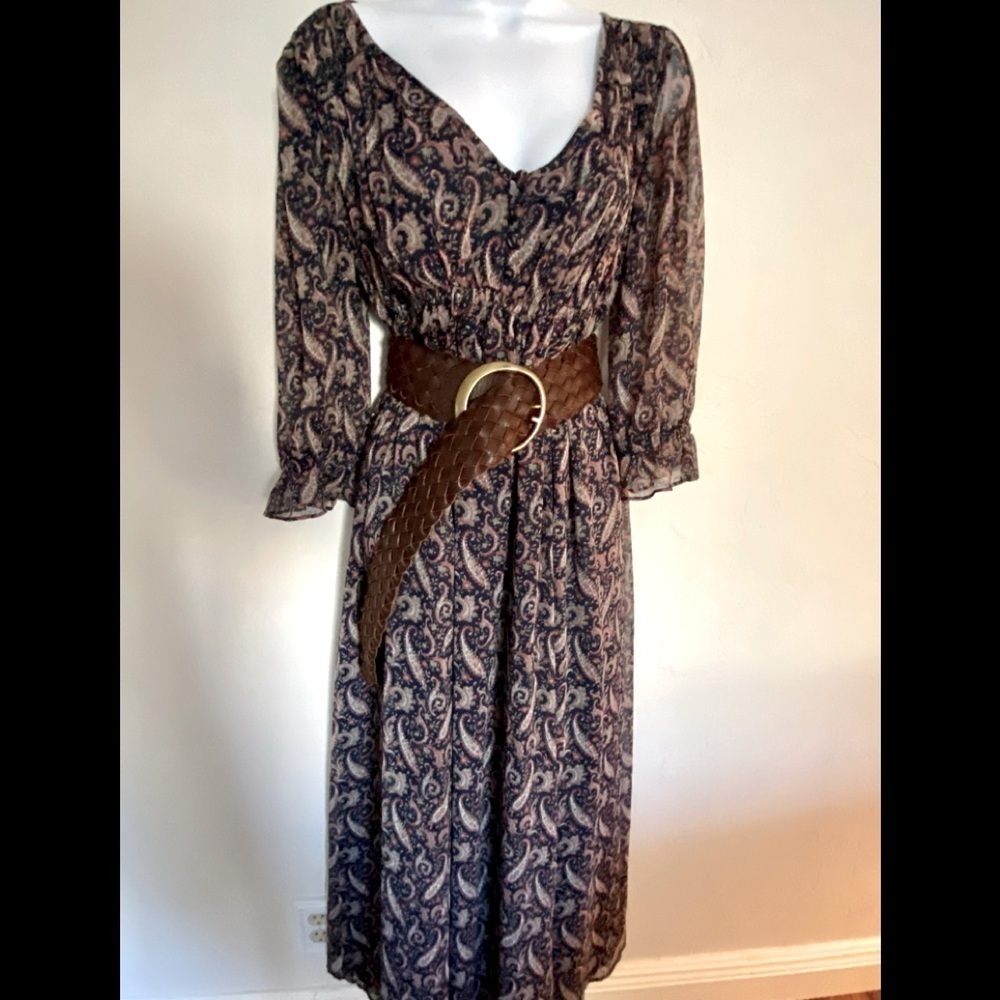 Ralph Lauren Denim& Supply Co Maxi Dress - M blue floral.  Polyester blend